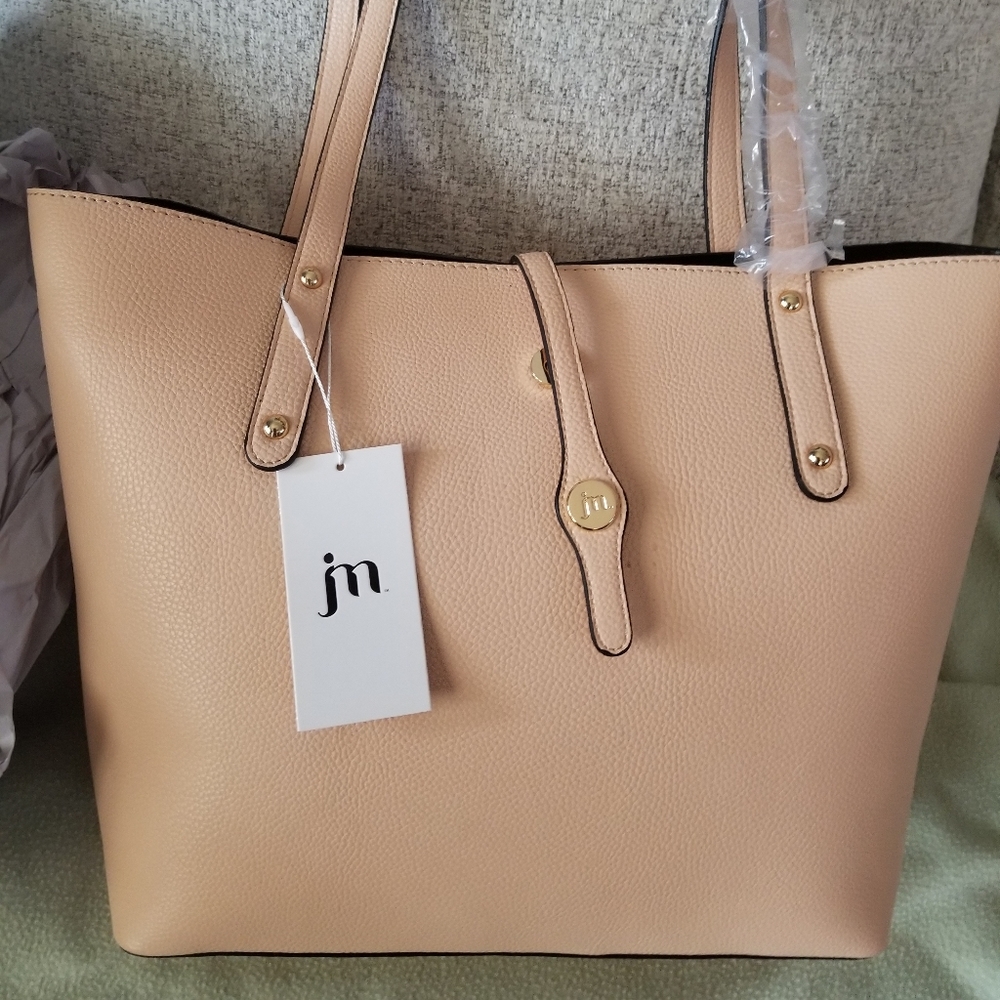 Jessica  Moore peach handbag
